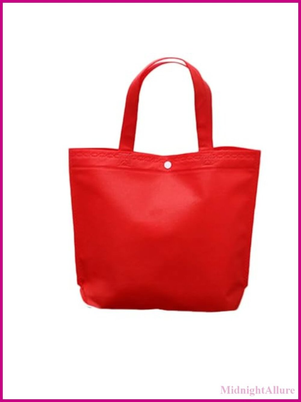 Reusable Non-Woven Shopping Bag Foldable Large Capacity Tote Pouch